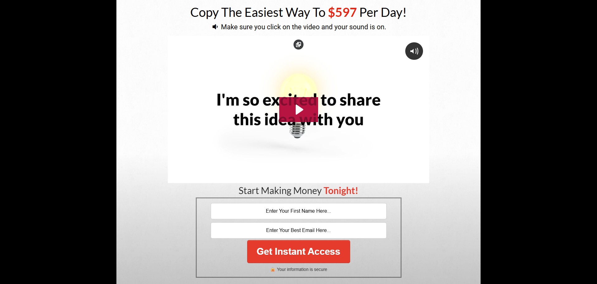 The Commission Payday · CTC $37.00 · VSL · (Biz Opp)