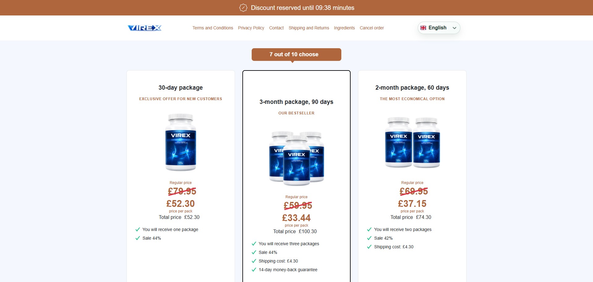 Virex · Direct Checkout Link · (Nutra / Diet)