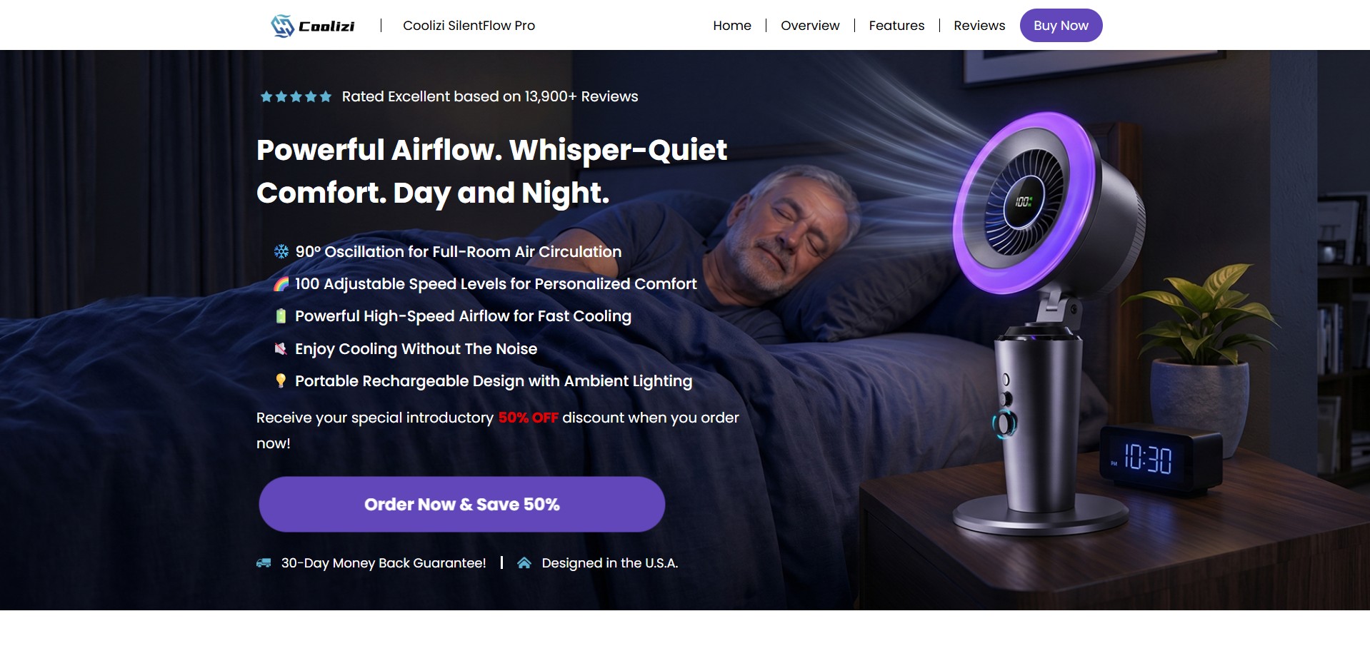 Coolizi SilentFlow Pro · CTC $89.99 · Accepts Paypal · Including Checkout Event Tracking · (eCommerce / Product)